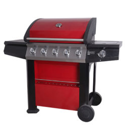 Connoisseur 5-Burner Gas Barbecue – Red